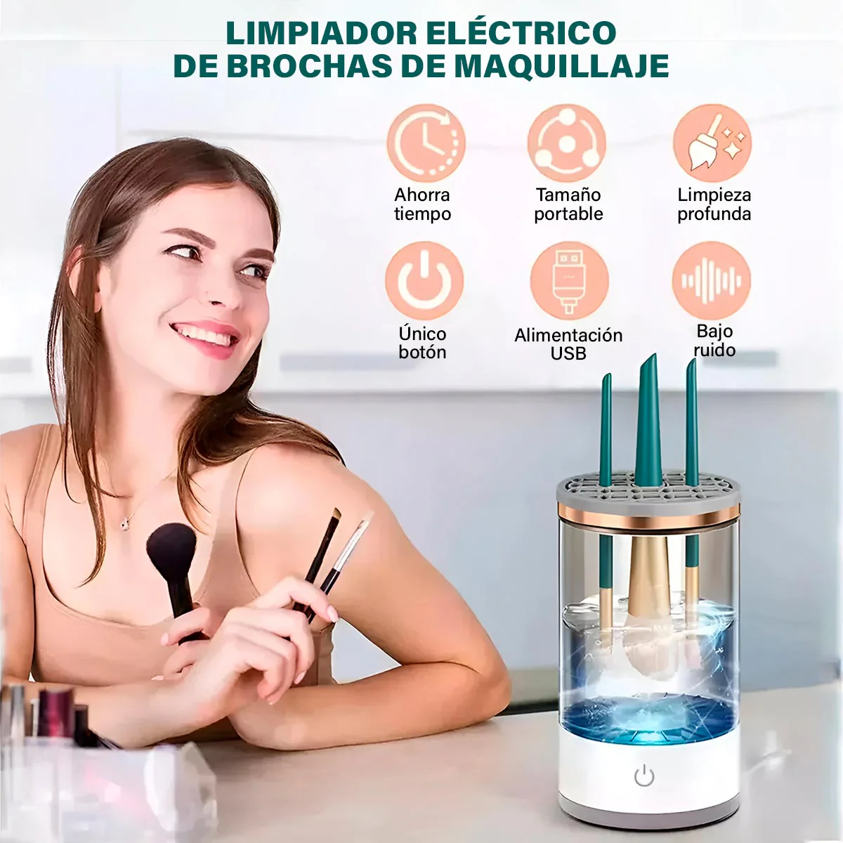 SUPERCLEANER™ - Limpiador de brochas de Maquillaje